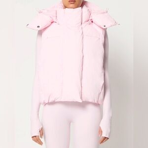 NWT KHY Puffer Vest in Powder Pink size M